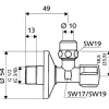 Prietaisinis kampinis ventilis SCHELL 1/2"-10mm - Image 2