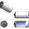Vandens šildytuvas elektrinis, 100l horizontalus ELDOM - Image 2