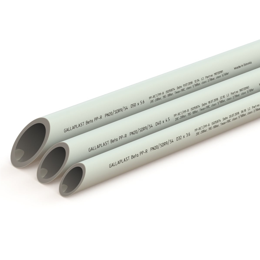 Vamzdis Gallaplast Beta PPR, Pn25/SDR9, lituojamas